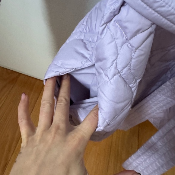 NWT- Sandro Lavender Quilted Jacket with Belt - Picture 8 of 13